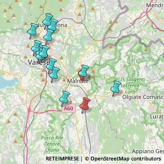 Mappa Via Vittorio Alfieri, 21046 Malnate VA, Italia (4.455)