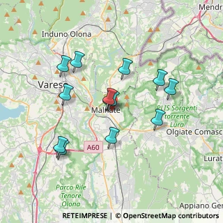 Mappa Via Vittorio Alfieri, 21046 Malnate VA, Italia (3.21308)