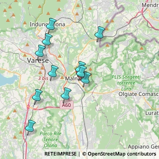 Mappa Via Timavo, 21046 Malnate VA, Italia (3.78455)