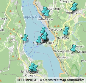 Mappa Via Bersani, 28016 Orta San Giulio NO, Italia (1.7105)