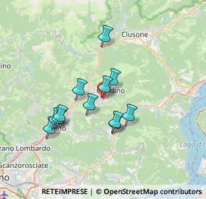 Mappa Via Antonio Locatelli, 24026 Leffe BG, Italia (5.7375)