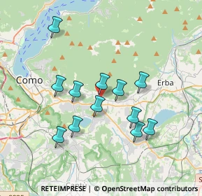 Mappa Via Fermi, 22038 Tavernerio CO, Italia (3.22167)