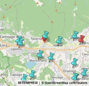 Mappa Via Fermi, 22038 Tavernerio CO, Italia (2.75786)