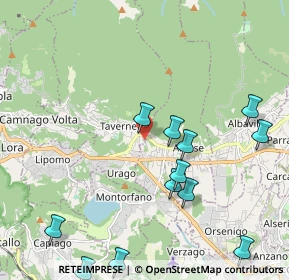 Mappa Via Fermi, 22038 Tavernerio CO, Italia (2.44333)