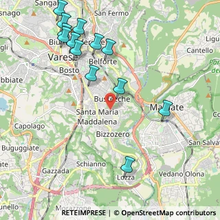 Mappa Via Ottorino Rossi, 21100 Varese VA, Italia (2.48154)