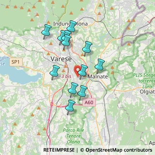 Mappa Via Ottorino Rossi, 21100 Varese VA, Italia (3.20083)
