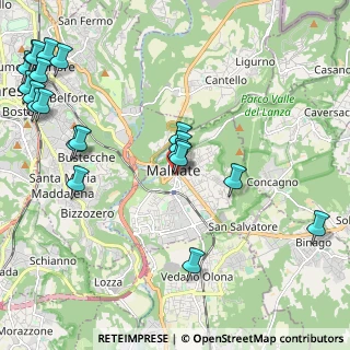 Mappa Piazza XXV Aprile, 21046 Malnate VA, Italia (2.801)