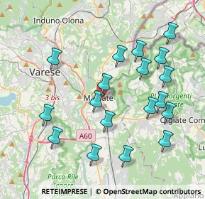 Mappa Via Somalia, 21046 Malnate VA, Italia (4.06833)