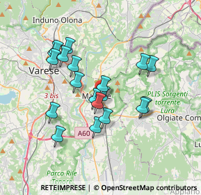 Mappa Via Galileo Ferraris, 21046 Malnate VA, Italia (3.11)