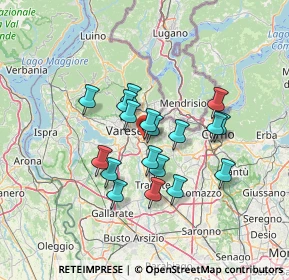 Mappa Via Galileo Ferraris, 21046 Malnate VA, Italia (10.76556)