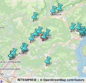 Mappa Via Costi, 24026 Leffe BG, Italia (8.981)