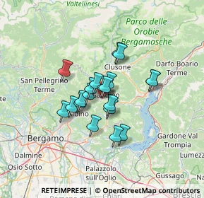 Mappa Via Costi, 24026 Leffe BG, Italia (8.845)