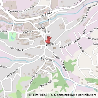 Mappa Via Antonio Locatelli,  4, 24026 Leffe, Bergamo (Lombardia)
