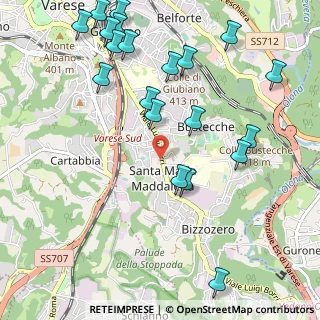 Mappa Via V. Cuoco, 21100 Varese VA, Italia (1.27)
