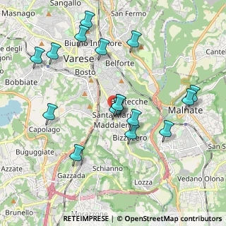 Mappa Via V. Cuoco, 21100 Varese VA, Italia (2.035)