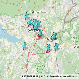 Mappa Via V. Cuoco, 21100 Varese VA, Italia (3.06167)