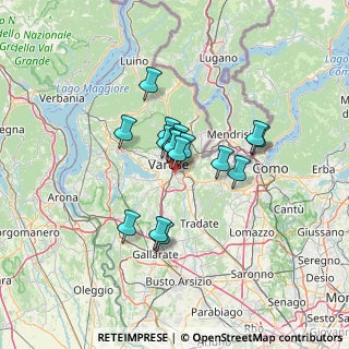 Mappa Via V. Cuoco, 21100 Varese VA, Italia (9.1025)