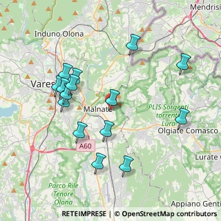 Mappa Via della Brascela, 21046 Malnate VA, Italia (3.978)