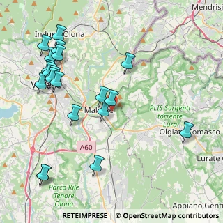 Mappa Via della Brascela, 21046 Malnate VA, Italia (4.895)