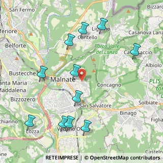 Mappa Via della Brascela, 21046 Malnate VA, Italia (2.35636)