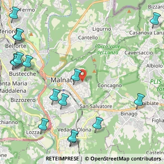 Mappa Via della Brascela, 21046 Malnate VA, Italia (3.22313)