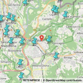 Mappa Viale delle Vittorie, 21046 Malnate VA, Italia (3.328)