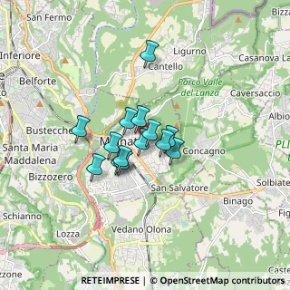 Mappa Viale delle Vittorie, 21046 Malnate VA, Italia (1.05929)