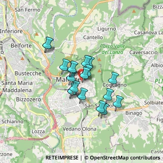 Mappa Viale delle Vittorie, 21046 Malnate VA, Italia (1.23368)