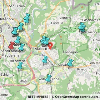 Mappa Viale delle Vittorie, 21046 Malnate VA, Italia (2.473)