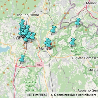 Mappa Viale delle Vittorie, 21046 Malnate VA, Italia (4.3565)