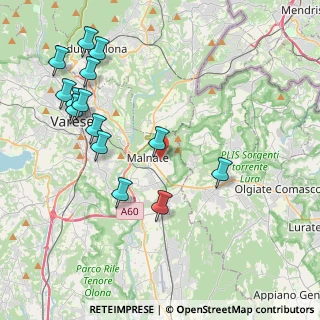Mappa Viale delle Vittorie, 21046 Malnate VA, Italia (4.605)