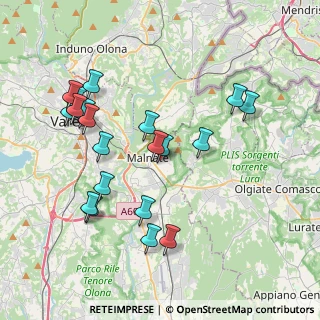 Mappa Viale delle Vittorie, 21046 Malnate VA, Italia (4.007)