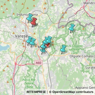 Mappa Viale delle Vittorie, 21046 Malnate VA, Italia (2.95545)