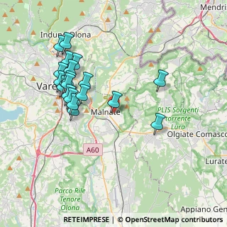Mappa Via Premuda, 21046 Malnate VA, Italia (3.8365)