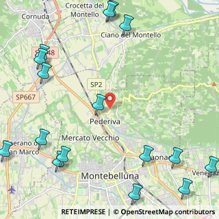 Mappa Via 18 Giugno, 31044 Montebelluna TV, Italia (3.44)