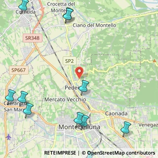 Mappa Via 18 Giugno, 31044 Montebelluna TV, Italia (3.37727)