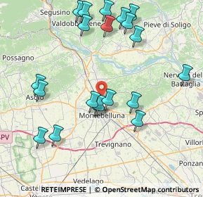 Mappa Via 18 Giugno, 31044 Montebelluna TV, Italia (8.708)