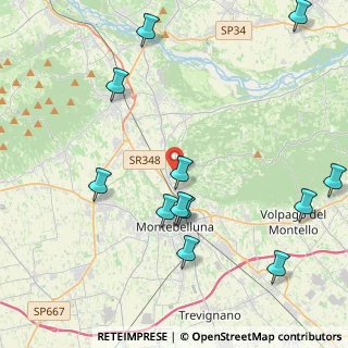 Mappa Via 18 Giugno, 31044 Montebelluna TV, Italia (4.94167)