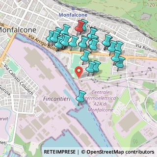 Mappa Via degli Esarchi, 34074 Monfalcone GO, Italia (0.45464)