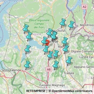 Mappa Lungolago di Capolago, 21100 Varese VA, Italia (6.31389)