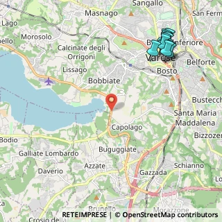 Mappa Lungolago di Capolago, 21100 Varese VA, Italia (2.855)