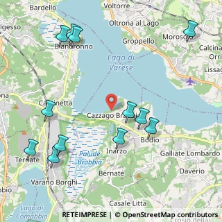 Mappa Via Orrigoni, 21020 Cazzago Brabbia VA, Italia (2.53583)