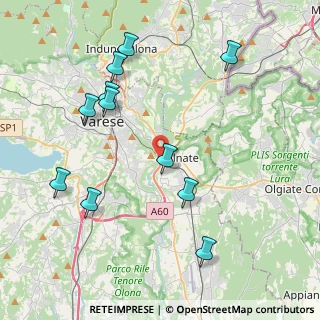 Mappa SS 712 Tangenziale Est di Varese, 21046 Malnate VA, Italia (4.46364)