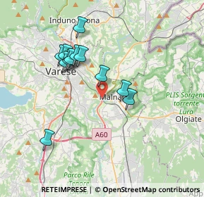 Mappa SS 712 Tangenziale Est di Varese, 21046 Malnate VA, Italia (3.29917)