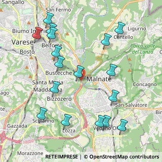 Mappa SS 712 Tangenziale Est di Varese, 21046 Malnate VA, Italia (2.38059)