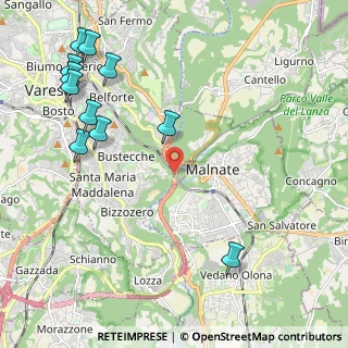 Mappa SS 712 Tangenziale Est di Varese, 21046 Malnate VA, Italia (2.73455)