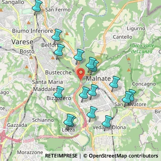 Mappa SS 712 Tangenziale Est di Varese, 21046 Malnate VA, Italia (2.02125)