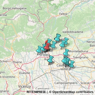 Mappa Vicolo Cornolare, 36060 Romano D'ezzelino VI, Italia (9.90368)