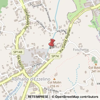 Mappa Vicolo Cornolare, 3, 36060 Romano d'Ezzelino, Vicenza (Veneto)