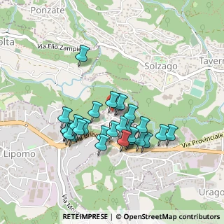 Mappa Via Aldo Galli, 22038 Tavernerio CO, Italia (0.37857)